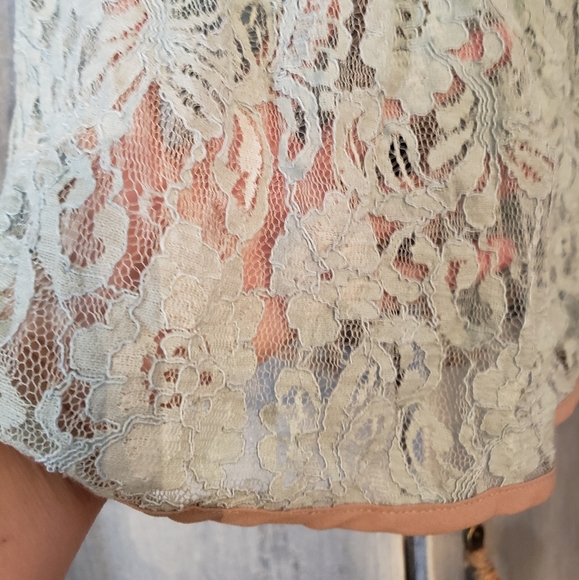 Ryu Anthropologie Lace/Chiffon 3 Bows Tank Blouse (S) - Picture 11 of 15